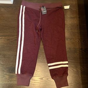 Brand-new women’s maroon philanthropy Capri joggers
